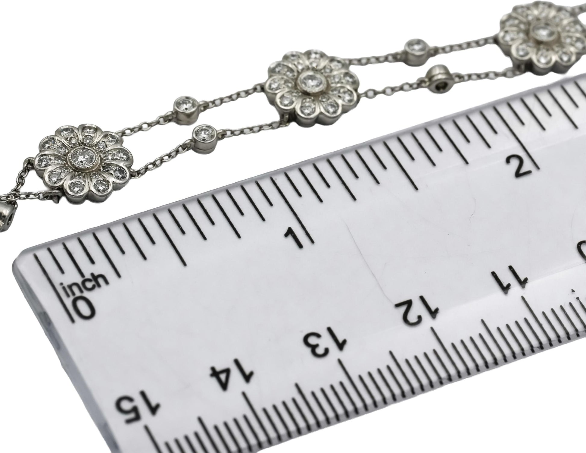 TIFFANY & CO. Platinum VS Round Diamond Rose Collection Bracelet 2.0CT