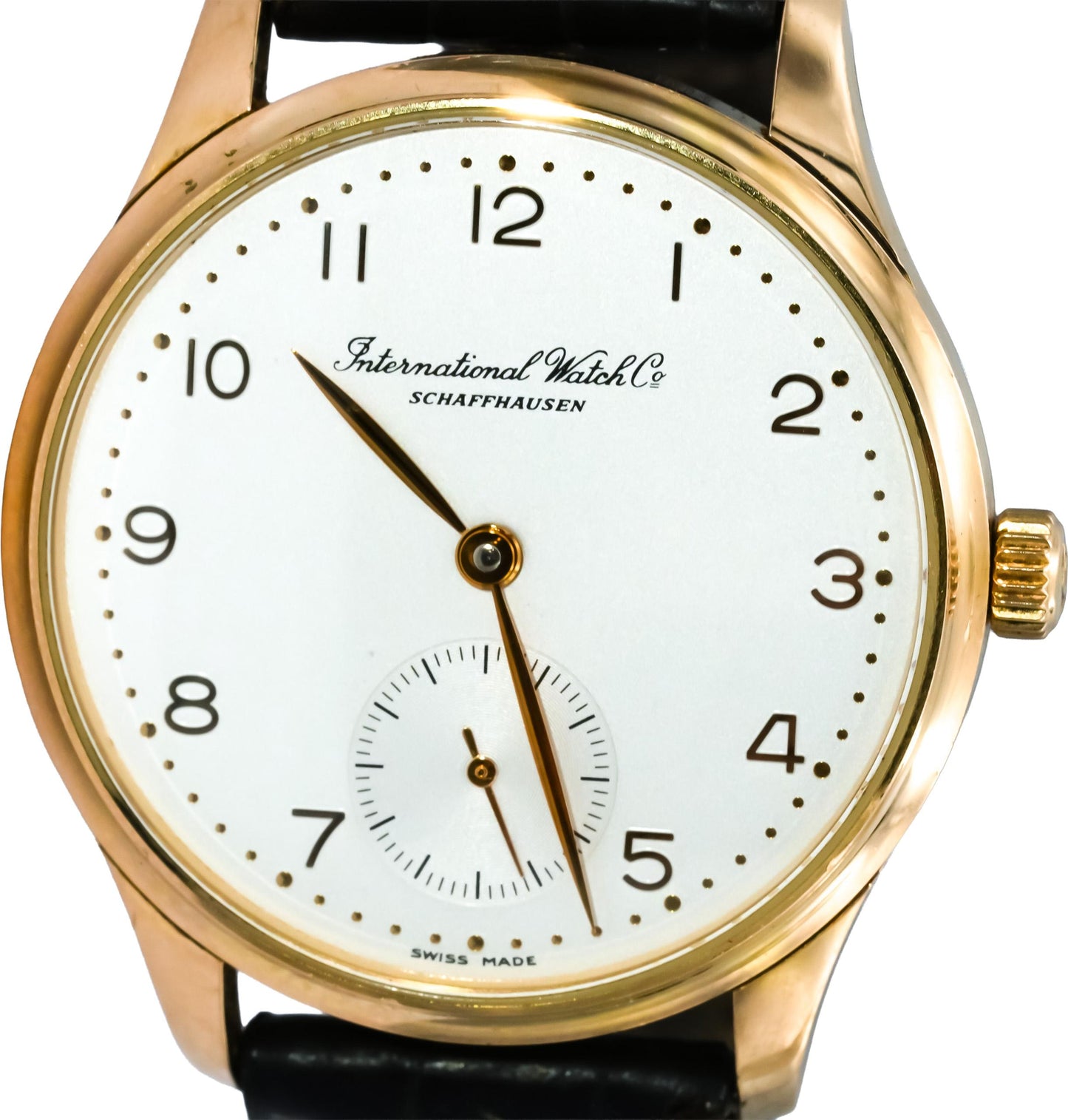 I.W.C. 18k Yellow Gold Portugieser 35mm Automatic Watch Ref. 3531