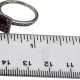 14k White Gold Round Diamond Cushion Tourmaline Cocktail Ring 2.02CT Size 7.25
