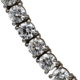 14k White Gold VS Round Lab-Grown Tennis Necklace 45.85CT