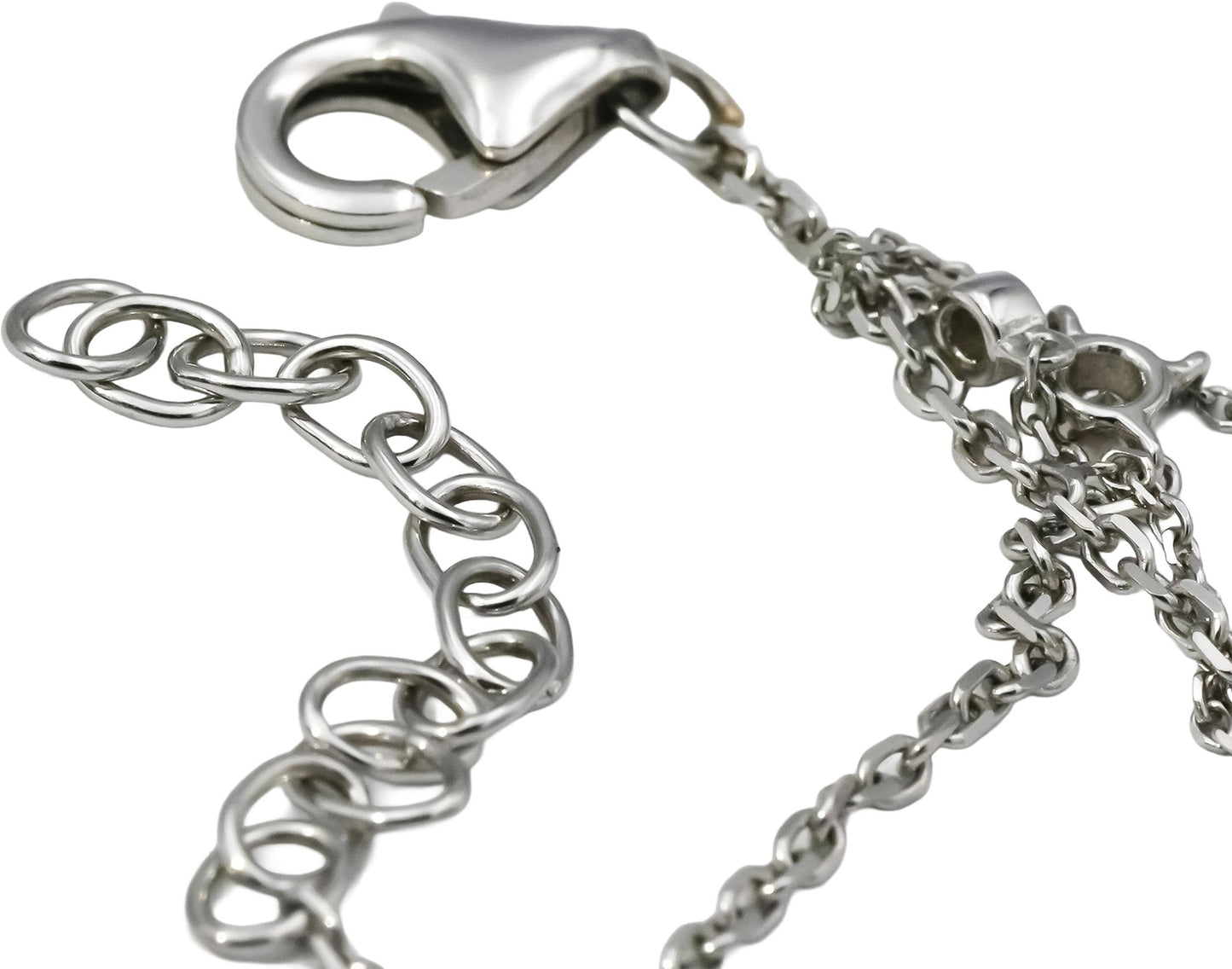 18k White Gold VS Round Diamond Fancy Finger Bracelet 2.0CT