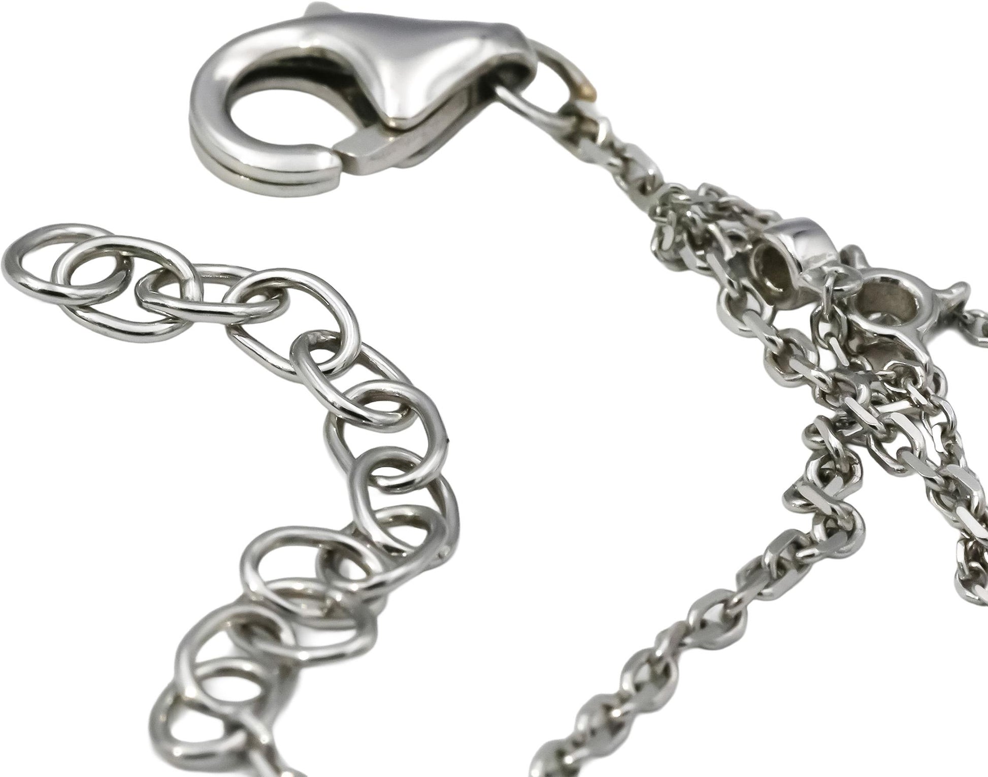 18k White Gold VS Round Diamond Fancy Finger Bracelet 2.0CT
