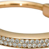 TIFFANY & CO. 18k Rose Gold VS Diamond Lock Bangle Bracelet 4.64CT $45k Retail