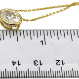 IGI 14k Yellow Gold VS1/G Lab-Grown Oval Diamond Pendant Necklace 2.35CT
