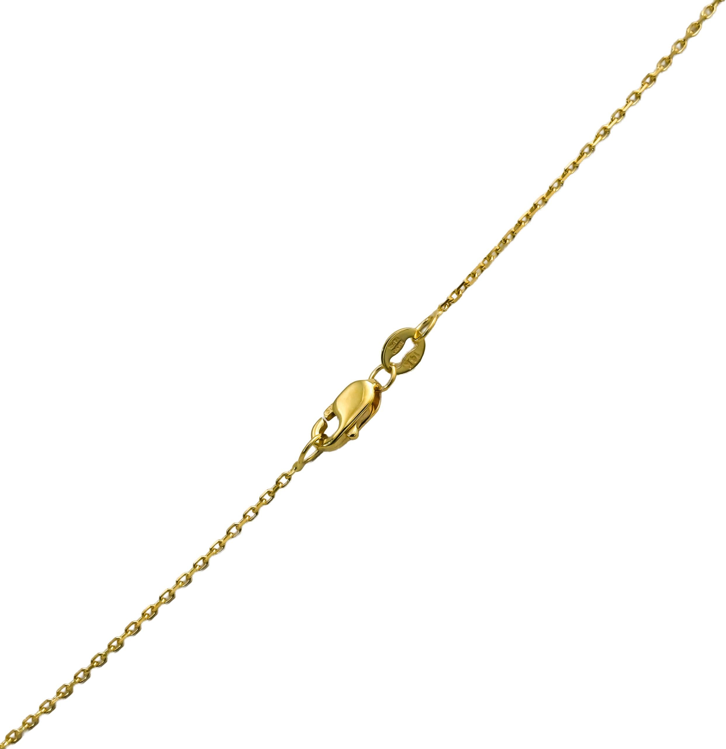 IGI 14k Yellow Gold VS1/G Emerald Cut Lab-Grown Diamond Pendant Necklace 2.60CT