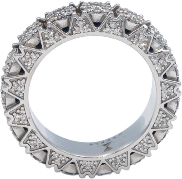14k White Gold Round Diamond Eternity Band Ring 1.25CT Size 10.75