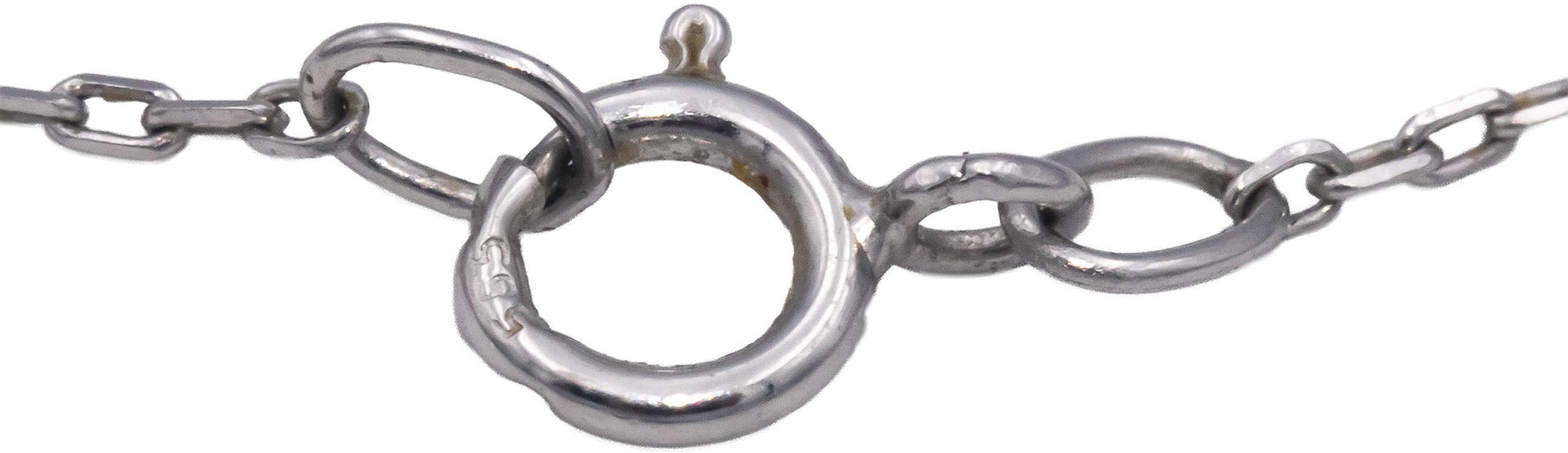 14k White Gold 1.83CT Diamond and Citrine Heart Pendant Necklace