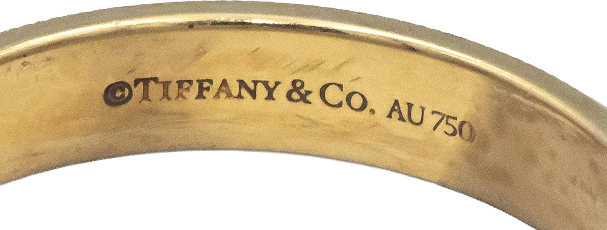 TIFFANY & CO. 18k Yellow Gold Milgrain Edge Men's Wedding Band Ring Size 9.75