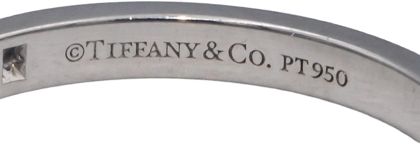 TIFFANY & CO. Platinum VS Round Diamond Soleste Band Ring 0.17CT Size 5.5