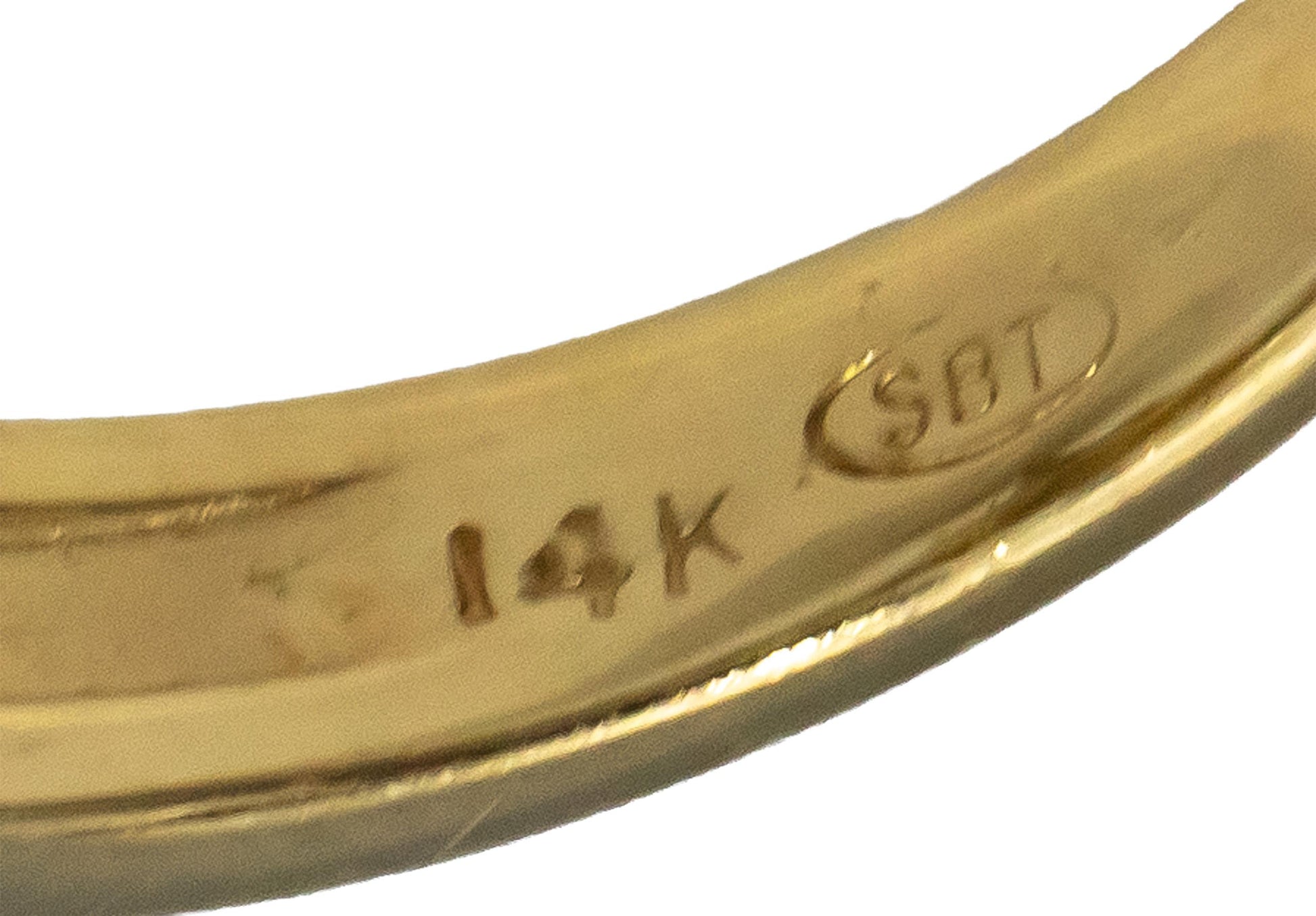 14k Yellow Gold VS Round Diamond Cluster Cocktail Ring 0.75CT Size 5.25