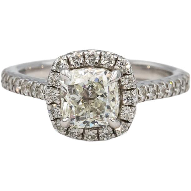 GIA Certified 14k White Gold Diamond Engagement Ring 1.98CT w/ 1.51CT Center