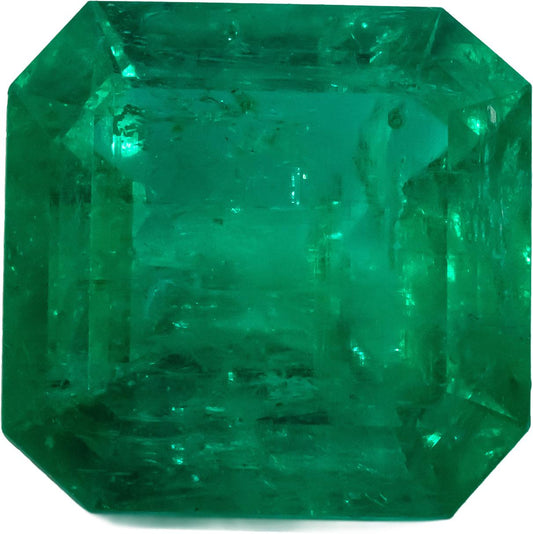 GIA Certified Octagon Cut Natural Colombian Emerald Loose Stone 13.47CT