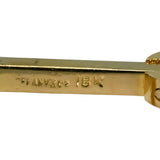 TIFFANY & CO. Vintage 18k Yellow Gold Rope Motif Bar Cufflinks