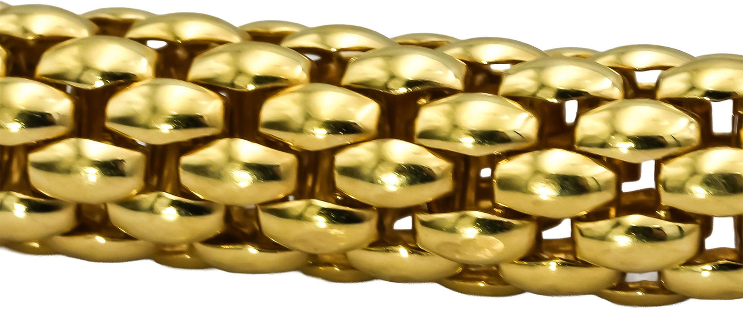 FOPE 18k Yellow Gold Flex'it Woven Mesh Bracelet