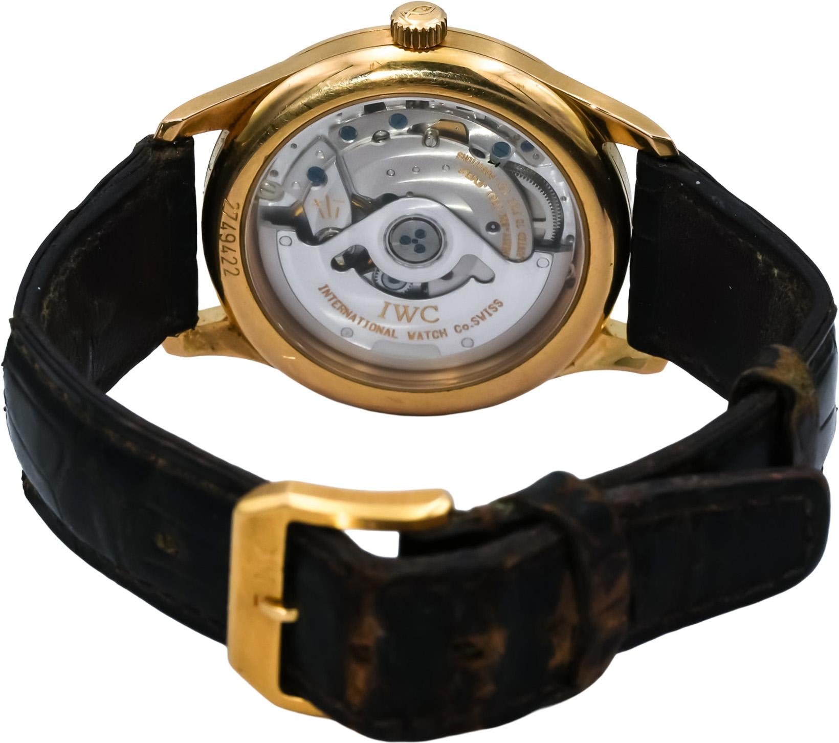I.W.C. 18k Yellow Gold Portugieser 35mm Automatic Watch Ref. 3531