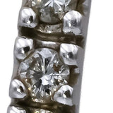 14k White Gold Round Diamond Hoop Earrings 0.33CT