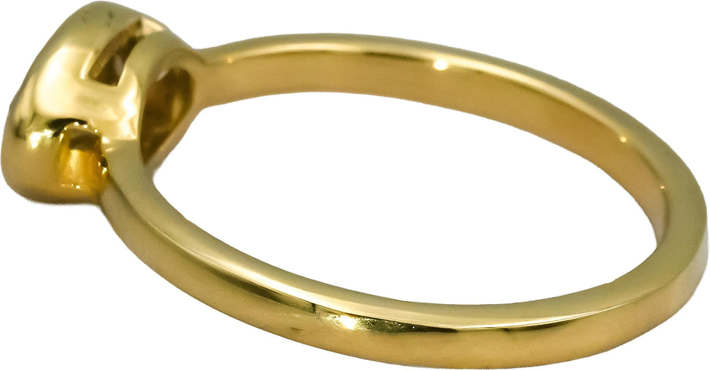 14k Yellow Gold VS Fancy Color Oval Cut Diamond Solitaire Ring 1.0CT Size 6.5