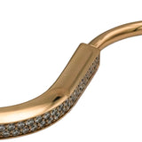 TIFFANY & CO. 18k Rose Gold VS Diamond Lock Bangle Bracelet 4.64CT $45k Retail
