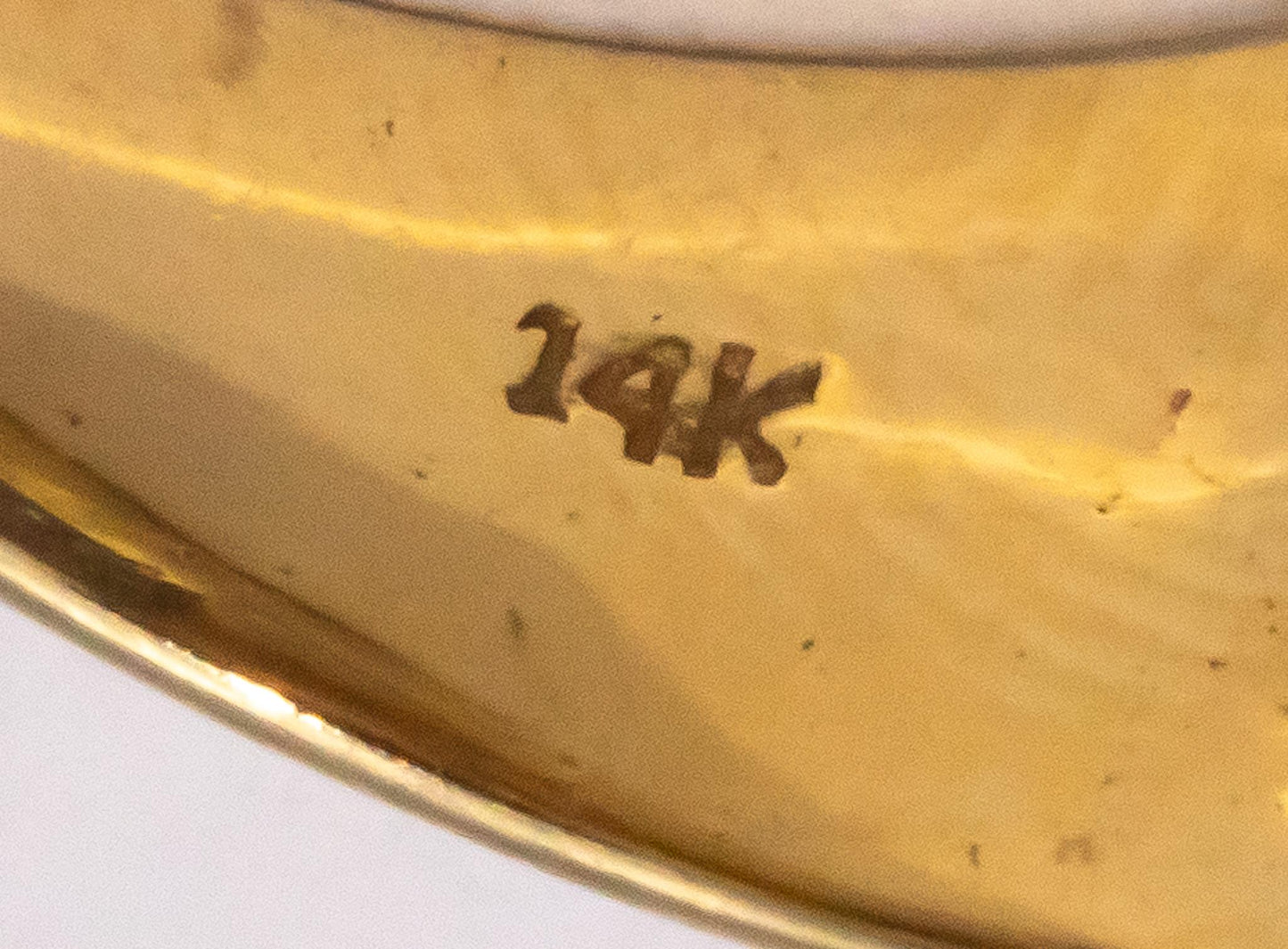 14k Yellow Gold 0.55CT Diamond and Ruby Men's Pinky Ring Size 8