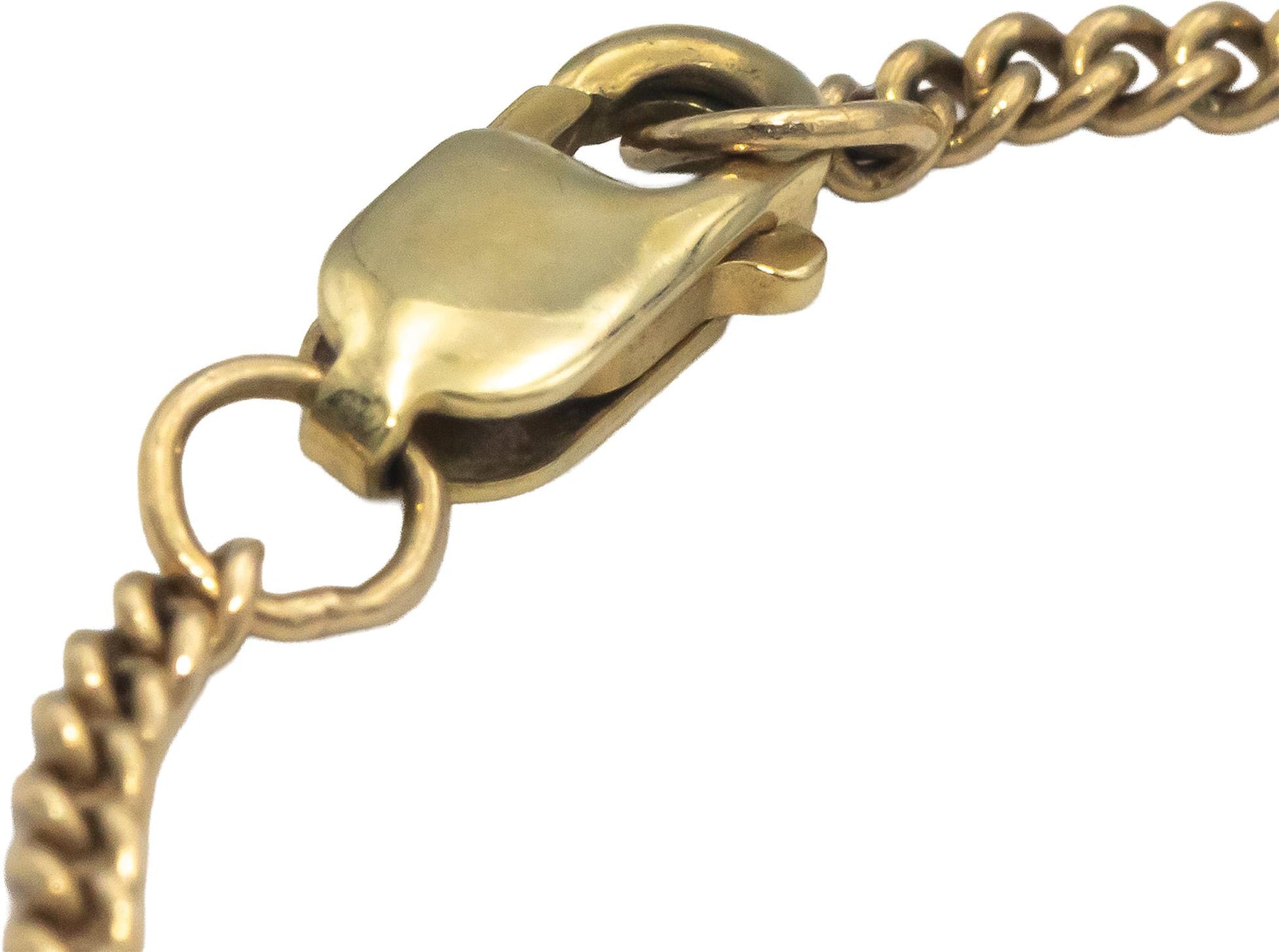 SHINOLA 14k Yellow Gold 0.06CT Round Cut Diamond ID Bracelet