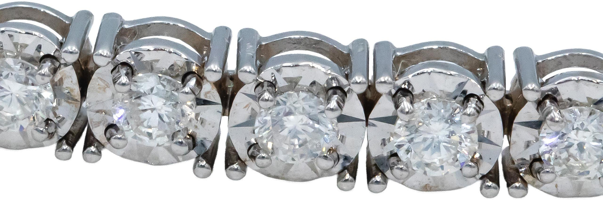 Round Diamond 14k White Gold Jewelry Tennis Bracelet 3.60CT