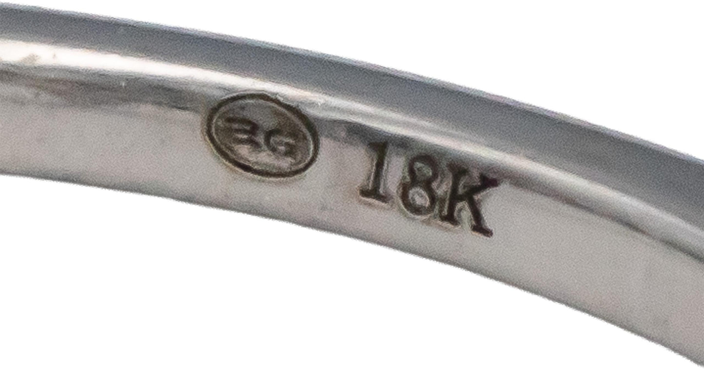 18k White Gold VS Round Diamond Cluster Butterfly Motif Ring 0.12CT Size 7