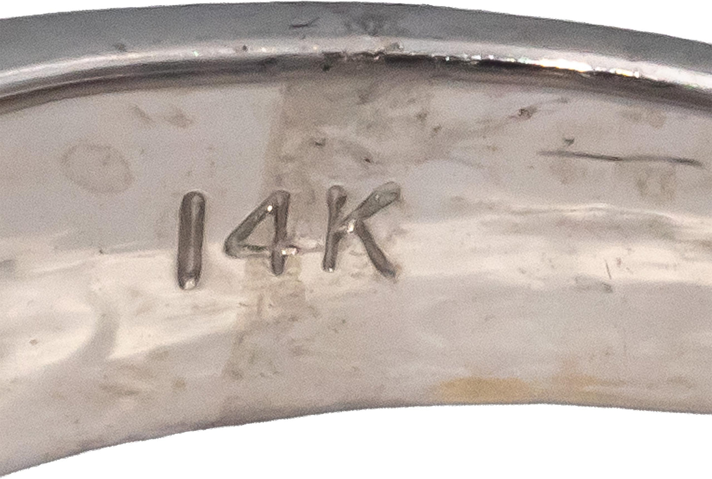 14k White Gold VS Round Channel Set Diamond Band Ring 0.50CT Size 7.25