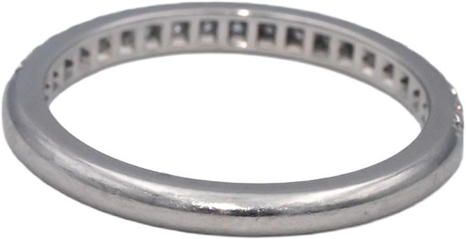 TIFFANY & CO. Platinum VS Round Diamond Soleste Band Ring 0.17CT Size 5.5