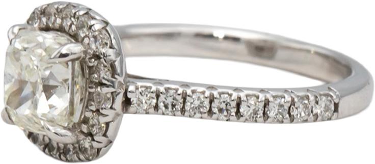 GIA Certified 14k White Gold Diamond Engagement Ring 1.98CT w/ 1.51CT Center