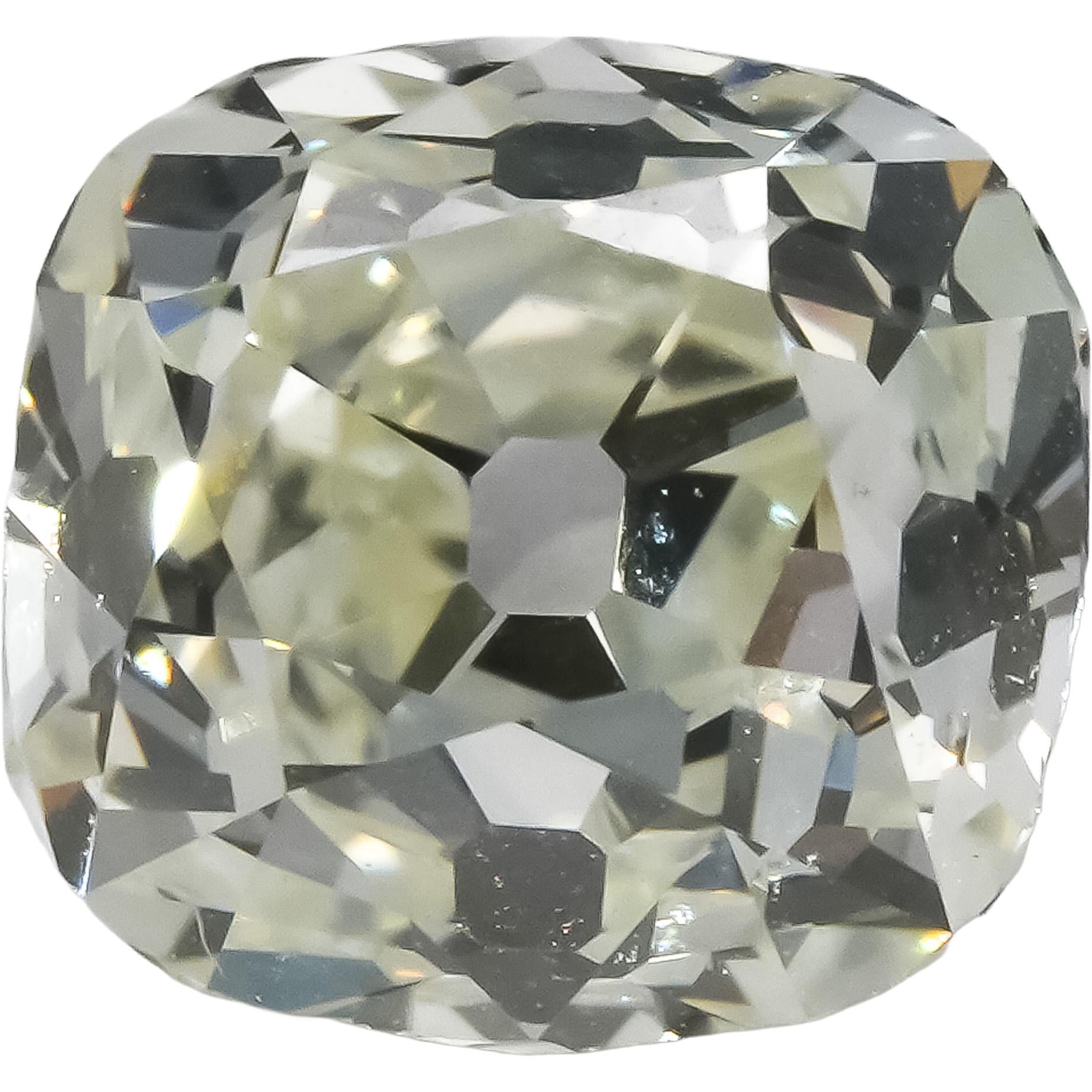 GIA Certified VS2/J Old Mine Brilliant Cut Diamond Loose Stone 1.52CT