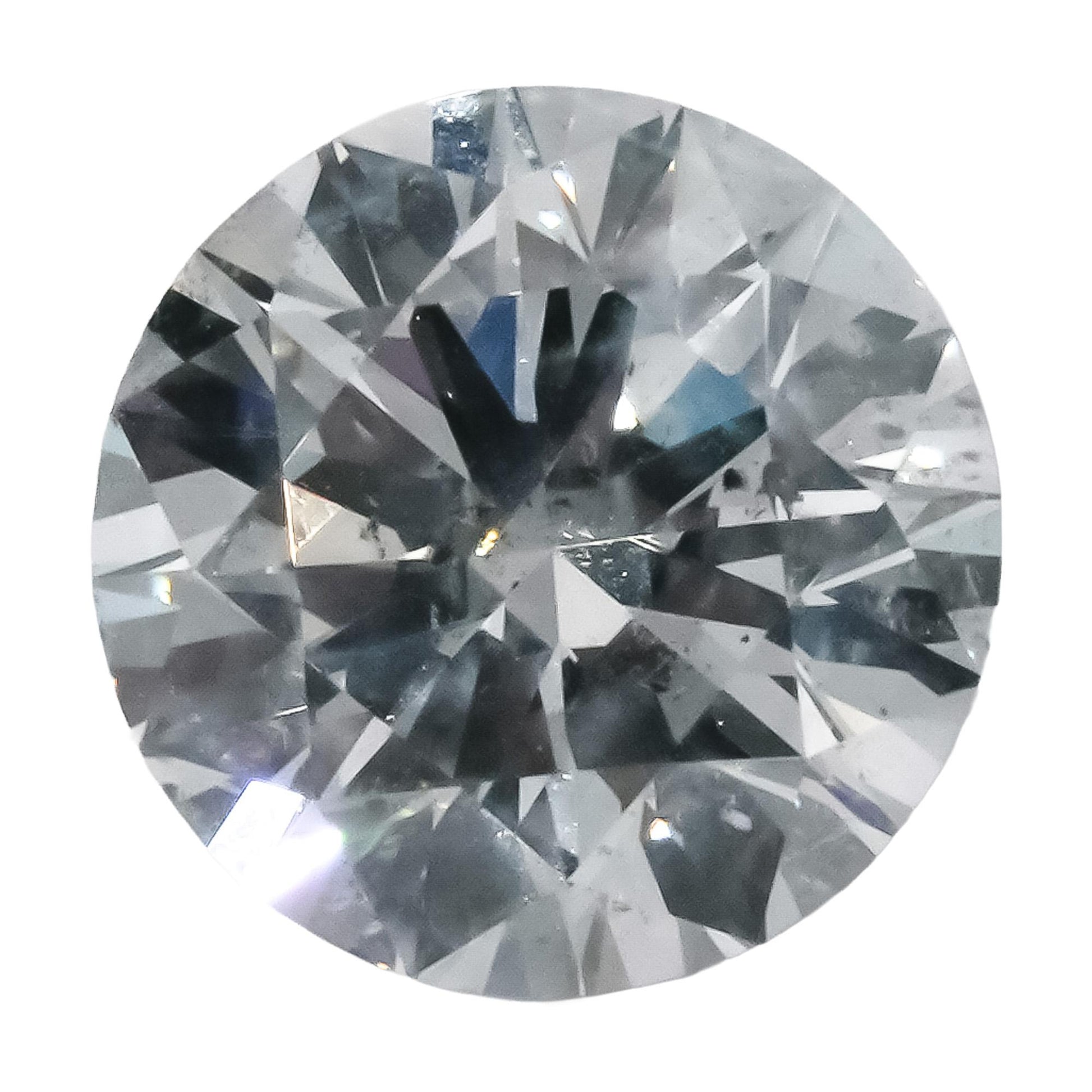 GIA Certified I2/D Round Cut Natural Diamond Loose Stone 1.51CT