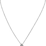 14k White Gold VS Pear Cut Lab-Grown Diamond Solitaire Pendant Necklace 1.05CT