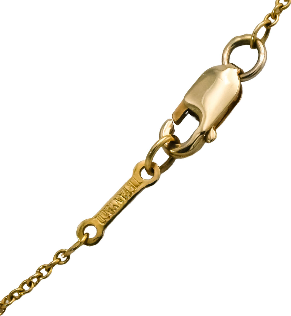 TIFFANY & CO. 18k Yellow Gold Paloma Picasso Graffiti X Pendant Necklace