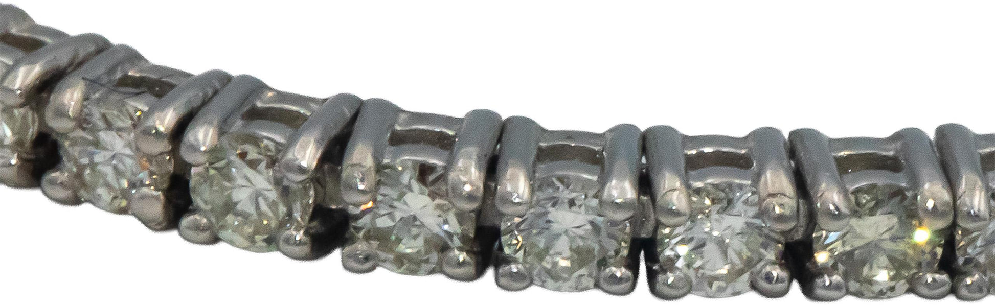 18k White Gold Jewelry 2.08CT Round Cut Diamond Tennis Bracelet
