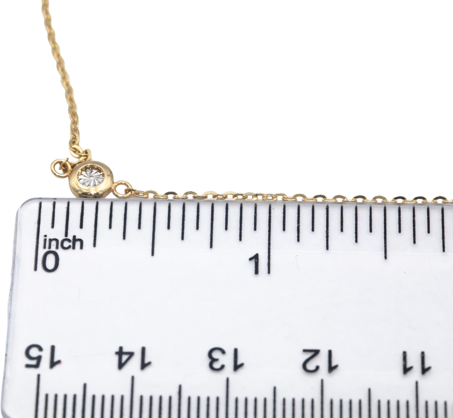 14k Yellow Gold 17.75" Long/5.0mm Wide Illusion By The Yard Necklace