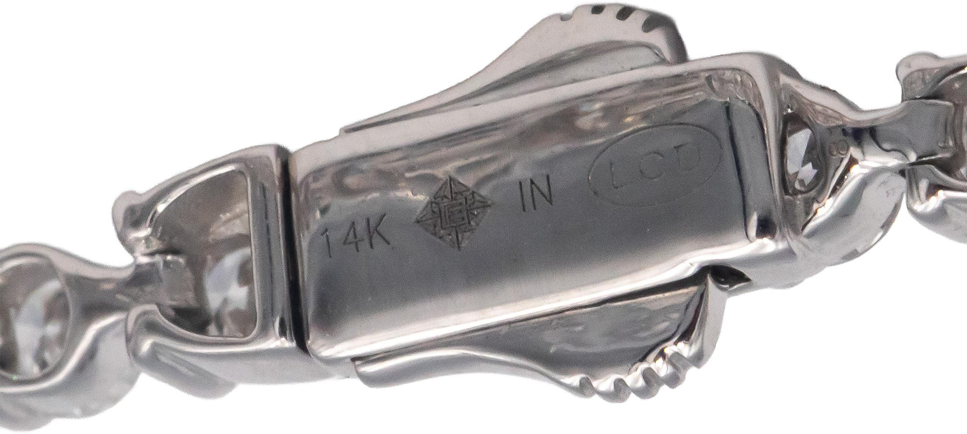 14k White Gold VS1-VS2 Lab Grown Round Diamond Tennis Bracelet 5.77CT