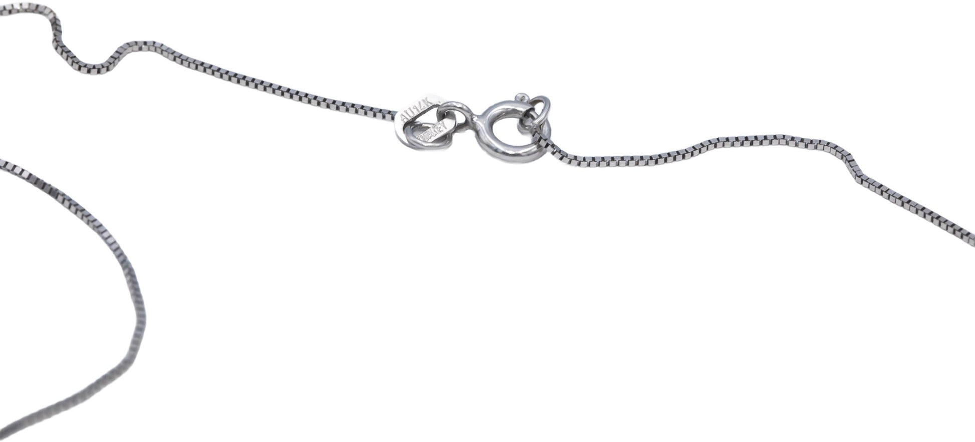 Round Diamond 14k White Gold Dangle Pendant Necklace 0.25CT
