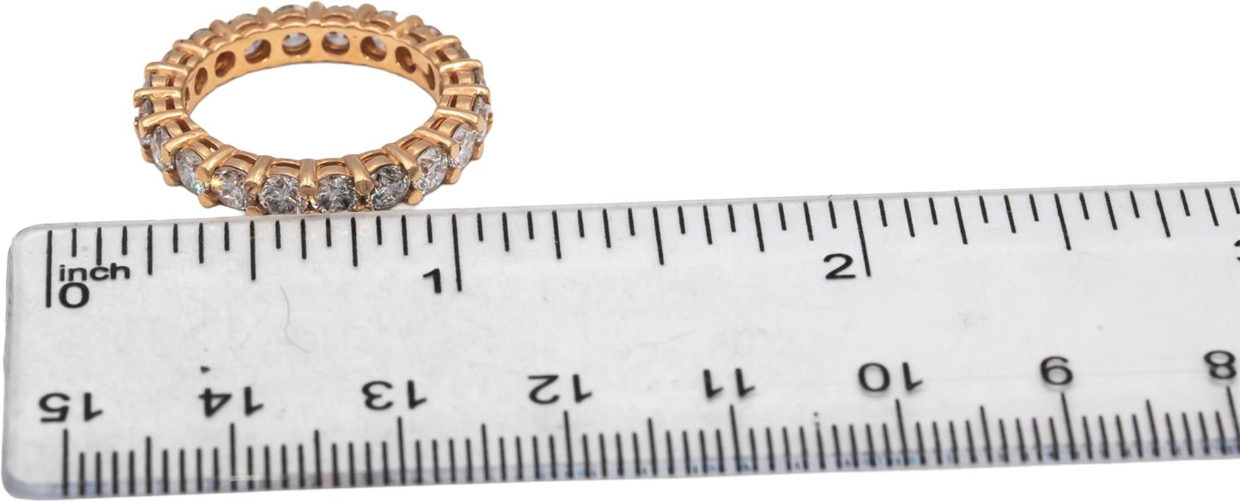 14k Rose Gold Jewelry Round Diamond Eternity Band Ring 2.80CT Size 6