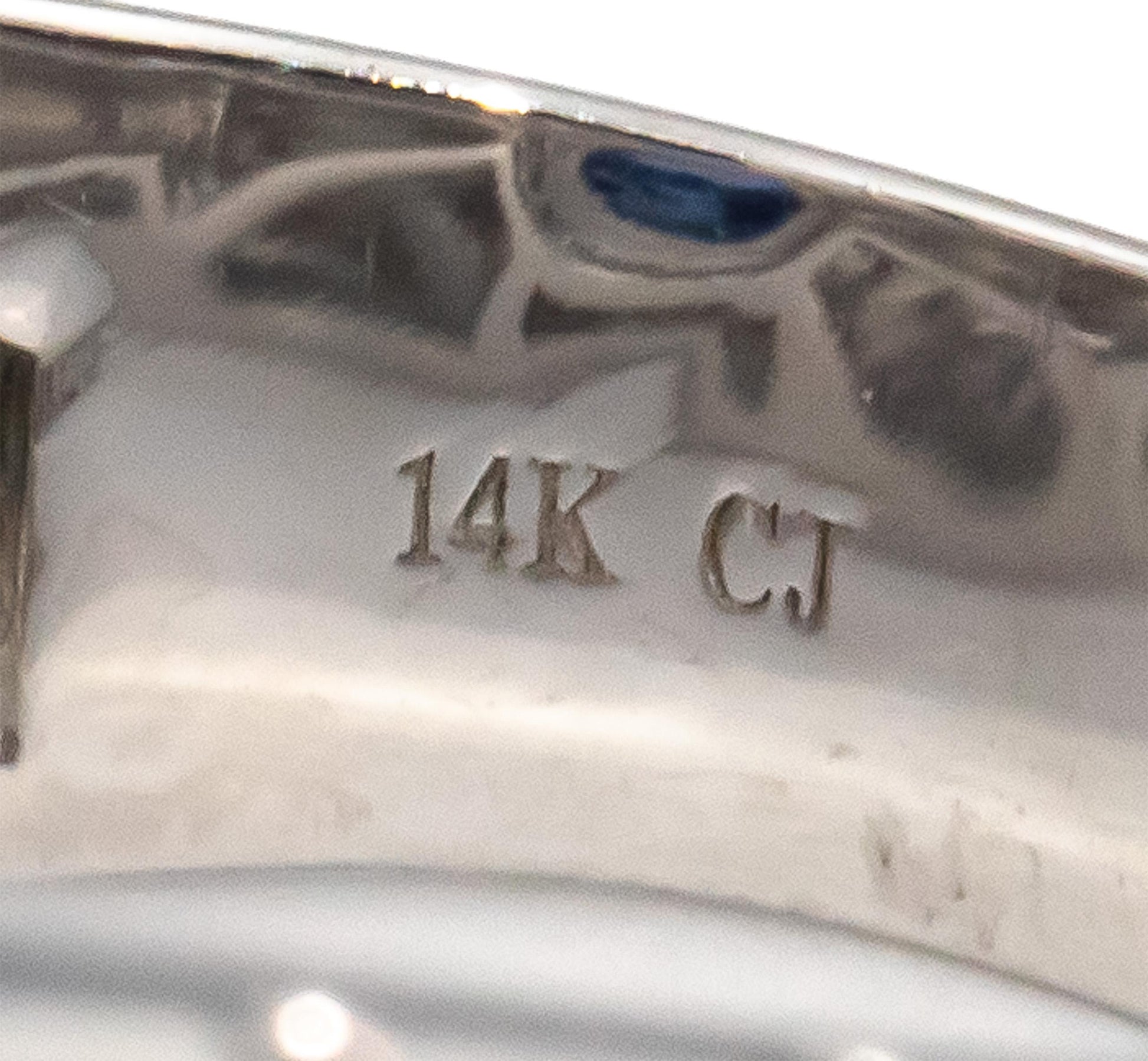 14k White Gold VS Oval Sapphire & Round Diamond Men's Ring 1.27CT Size 11