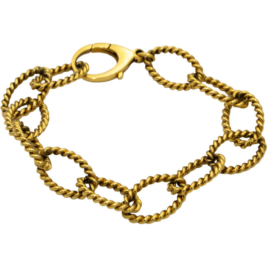 TIFFANY & CO. Vintage 18k Yellow Gold Braided Open Link Bracelet