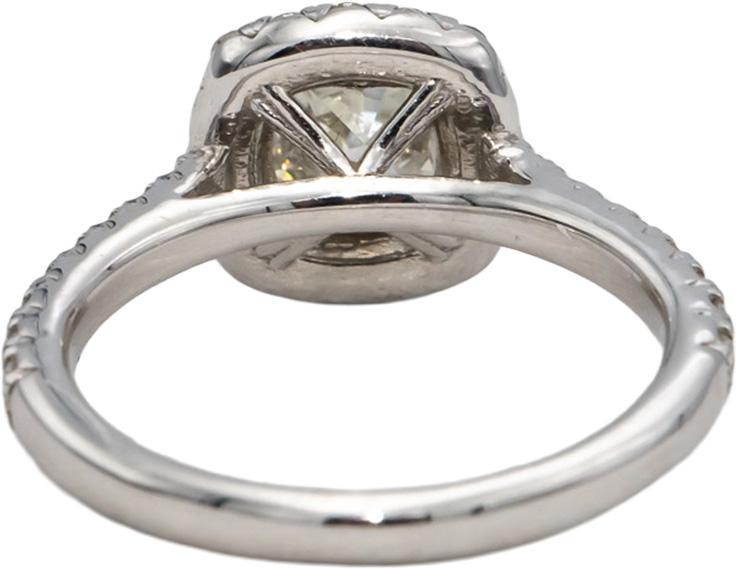 GIA Certified 14k White Gold Diamond Engagement Ring 1.98CT w/ 1.51CT Center