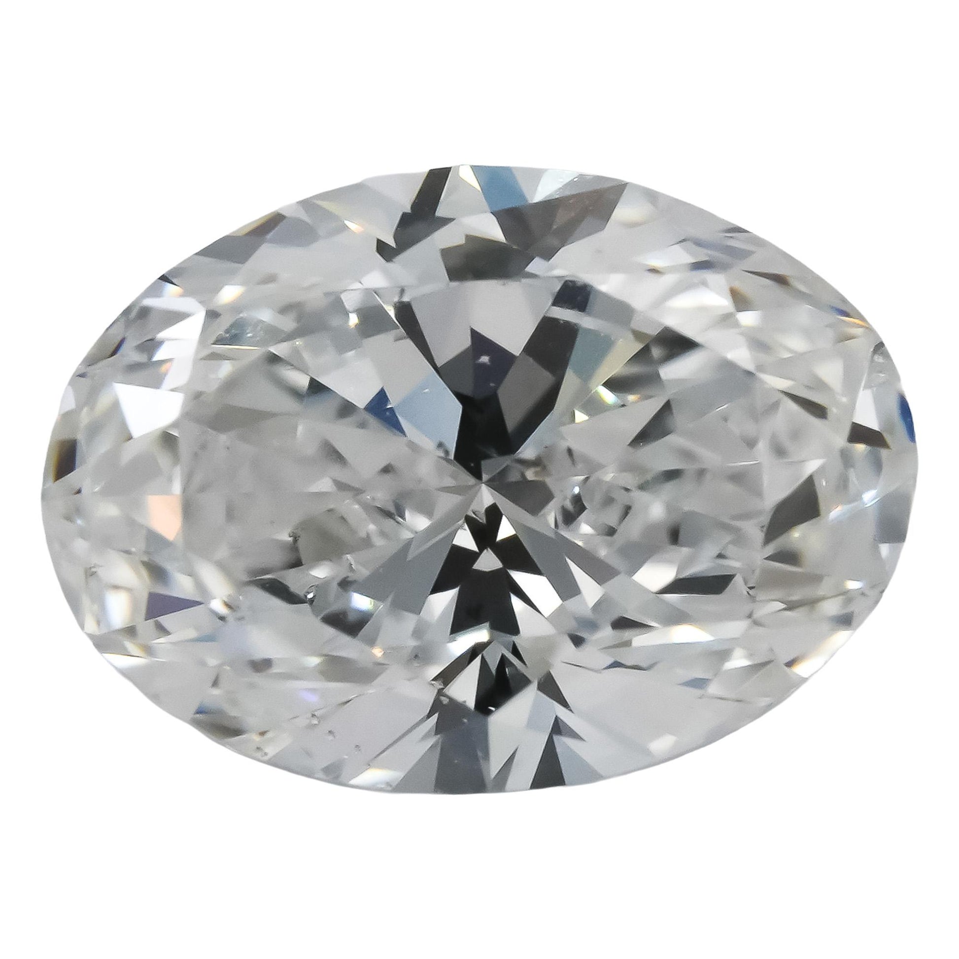 GIA Certified SI2/D Oval Brilliant Cut Diamond Loose Stone 2.0CT