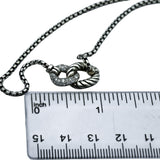 DAVID YURMAN Sterling Silver Belmont Double Curb Link Necklace .23CT