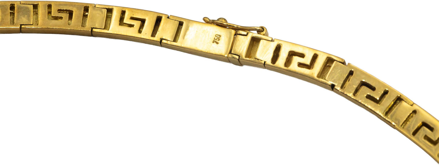 18k Yellow Gold Diamond Ruby Emerald Sapphire Formal Collar Necklace 3.70CT