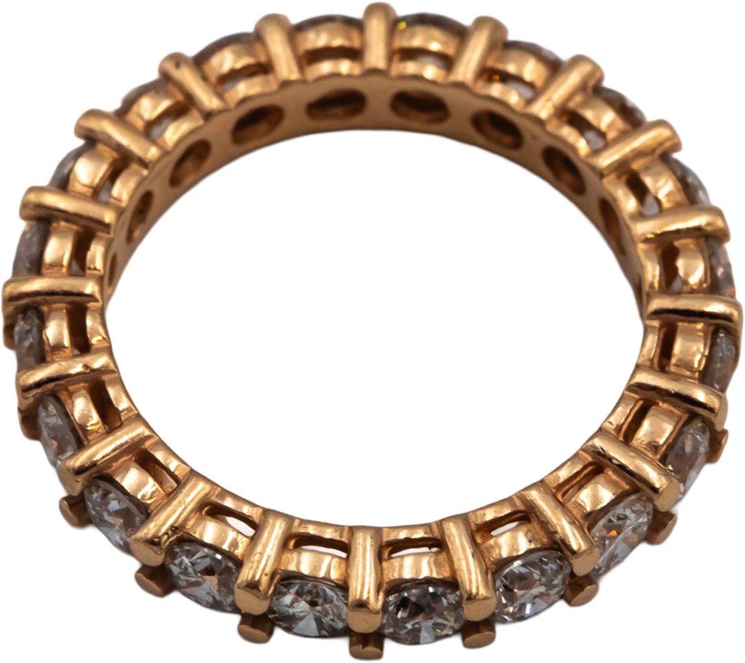 14k Rose Gold Jewelry Round Diamond Eternity Band Ring 2.80CT Size 6