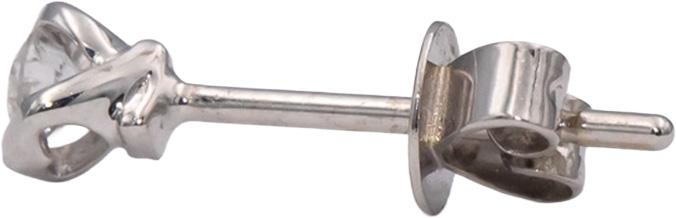 18k White Gold Round Diamond Stud Earrings 0.21CT