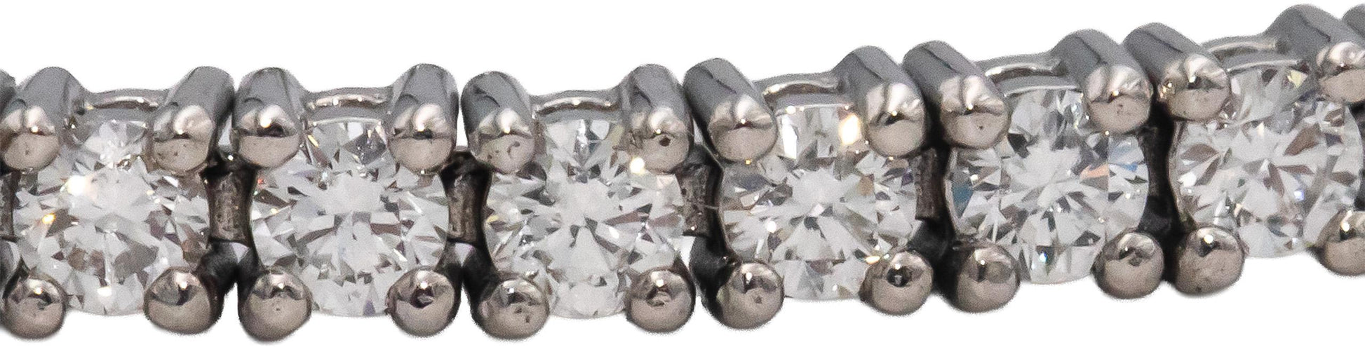 14k White Gold VS Round Diamond Tennis Bracelet 2.10CT