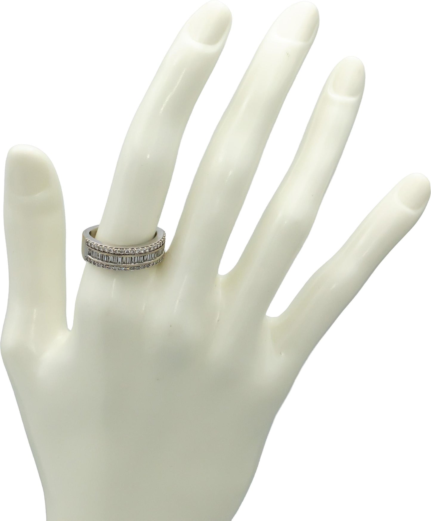 Marilyn Monroe Collection 14k White Gold Diamond Band Ring 1.0CT Size 7