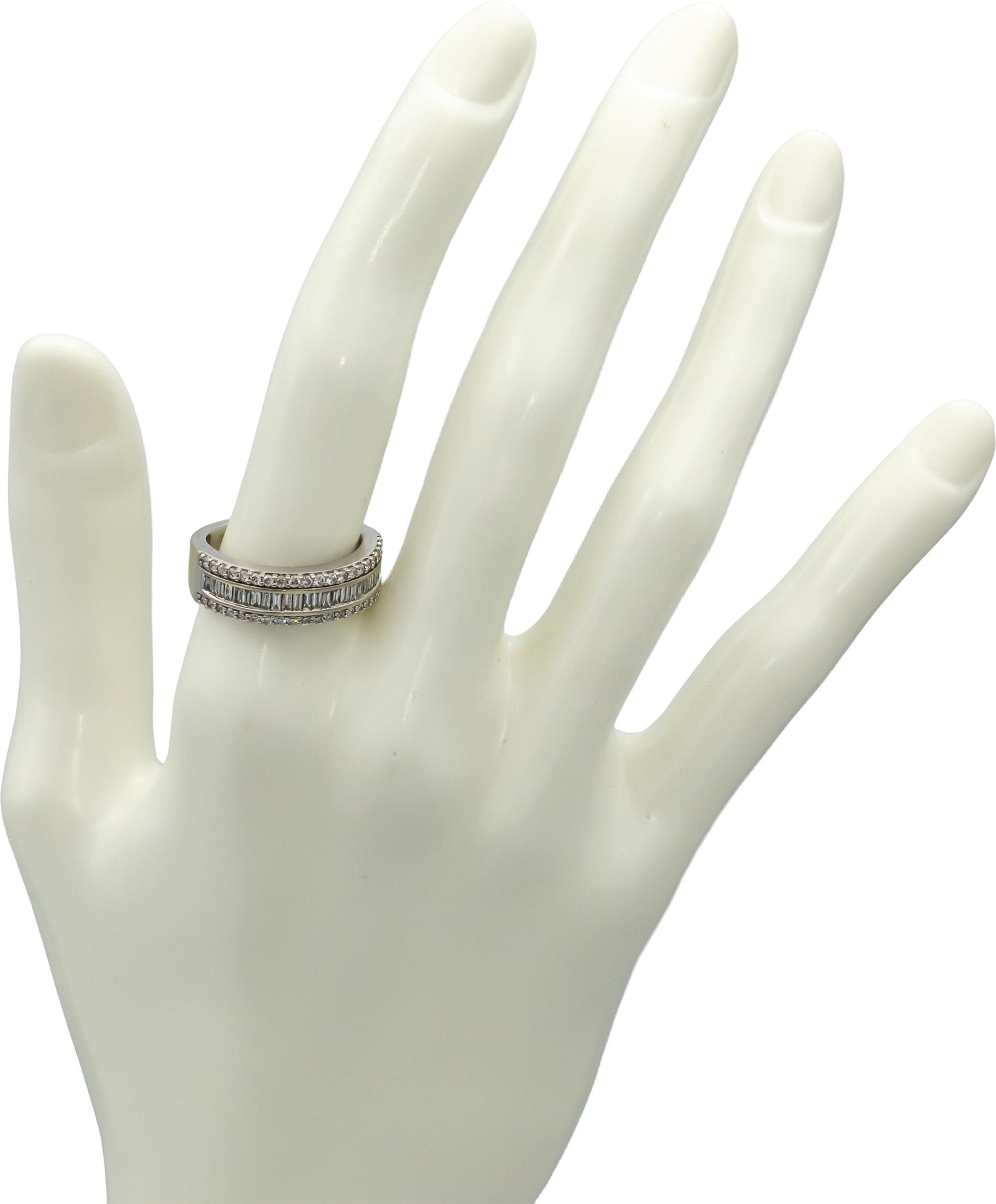 Marilyn Monroe Collection 14k White Gold Diamond Band Ring 1.0CT Size 7
