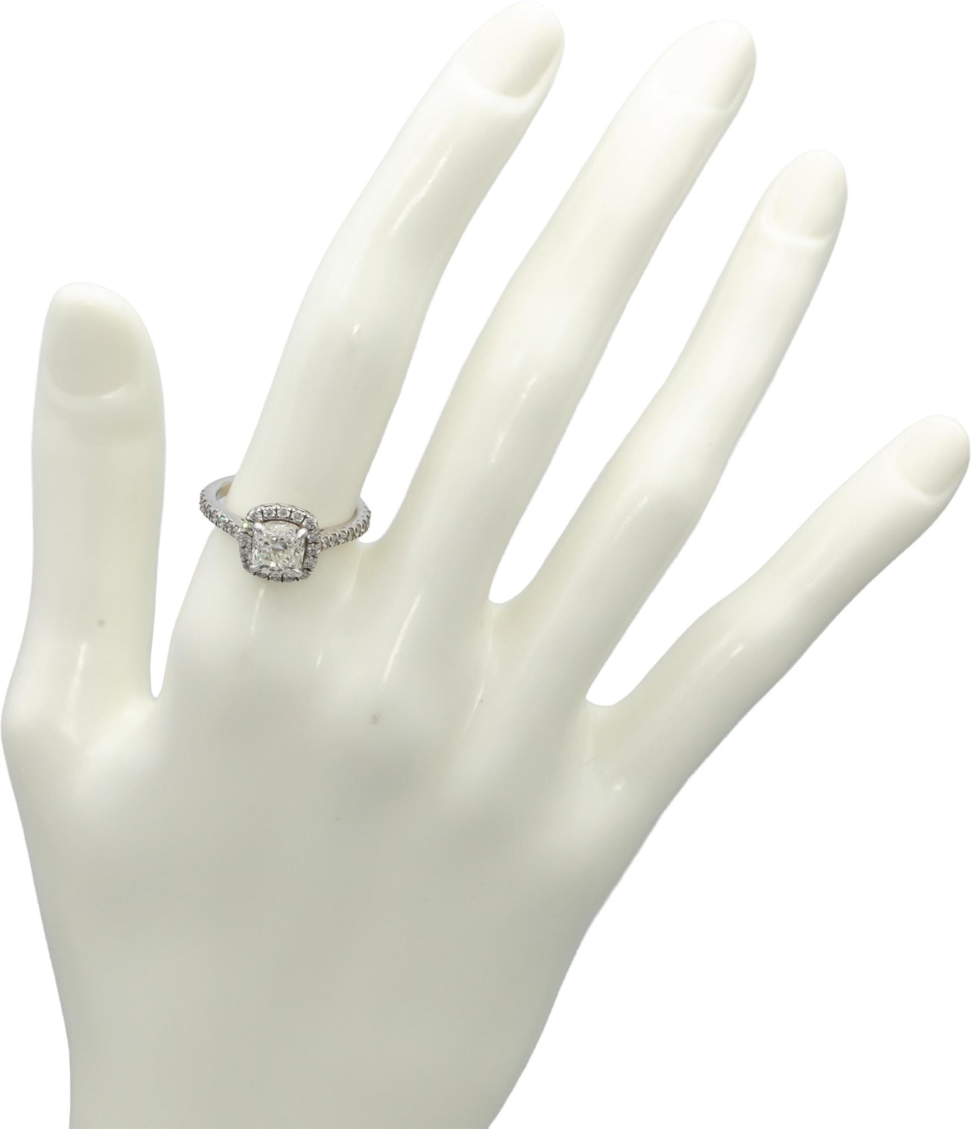 GIA Certified 14k White Gold Diamond Engagement Ring 1.98CT w/ 1.51CT Center